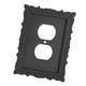 thumbnail image 2 of Placa de cubierta para interruptor de luz, placa de interruptor, cubierta de salida clásica negra retro decorativa Estilo B, 2 of 9