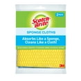 thumbnail image 3 of (2 pack) Scotch-Brite Sponge Cloth, Alternative to Towels, Multicolor, 2 Clothes, 3 of 9