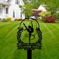 thumbnail image 4 of Handmadetneonsign Gymnastic Memorial Metal With Stake, Athlete Stake Metal Name Sign Stake, Yard Metal Stake Decor 59136, 4 of 5