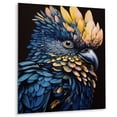 thumbnail image 2 of Designart "Feathered Majesty Parrot in Blue and Yellow II" Animals Canvas Wall Art - Modern Blue Parrot Bedroom Canvas Wall Art, 2 of 6