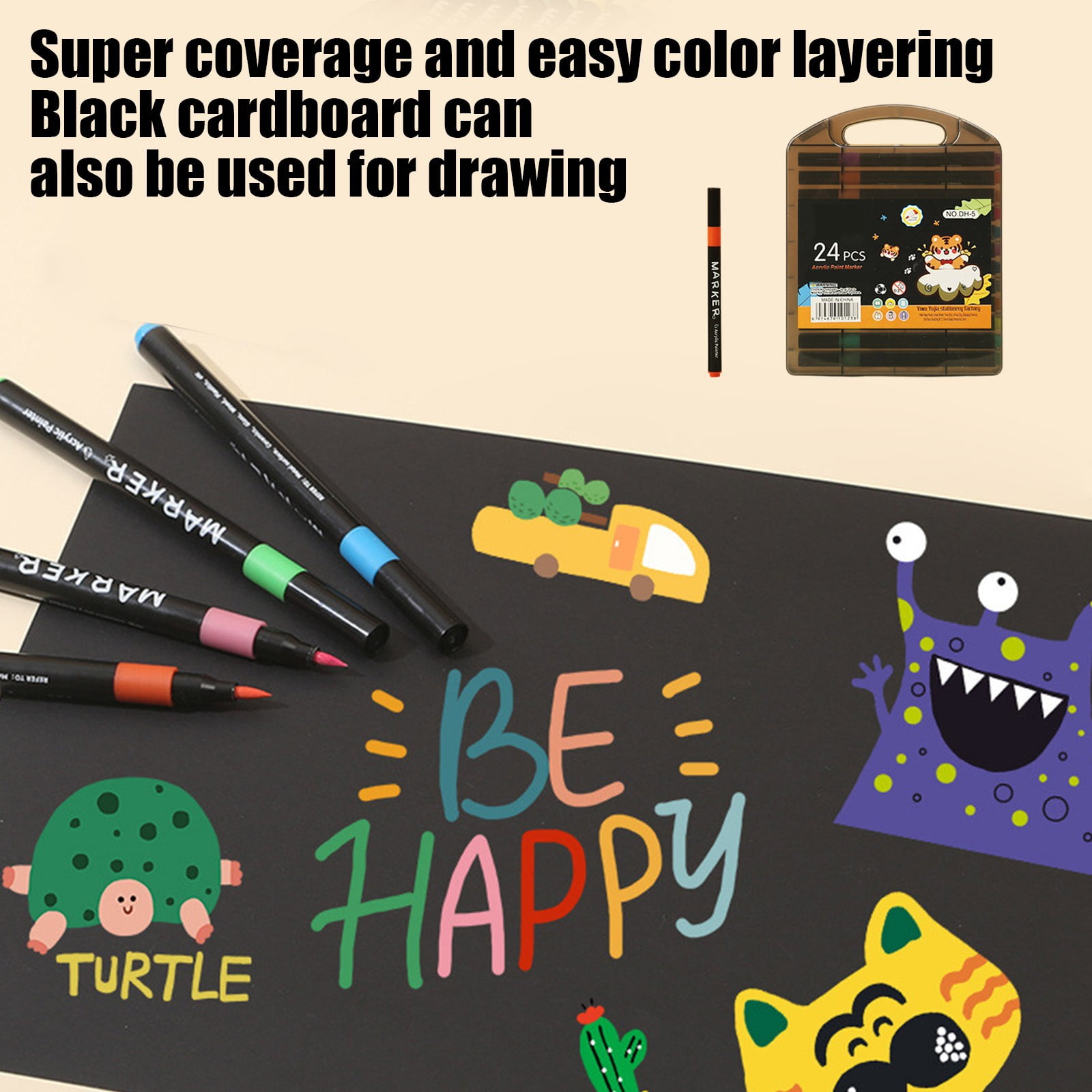 Kyusrd Flexible Nylon Brush Tip Watercolor Pens,1.5Ml Capacity Paint Markers For Drawing Journaling Calligraphy