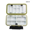 thumbnail image 4 of Eigraketly Caja portátil sellada de plástico ABS, anzuelos duraderos para carretes de pesca, cajas de señuelos, estuche organizador, equipo de Pescar verde oscuro, 4 of 6