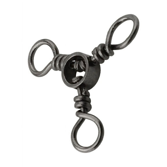 3 Way Trigeminal Fishing Three Swivels Connector Pack Of 10Pcs