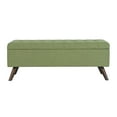 thumbnail image 6 of HomePop Modern Tufted Storage Bench, 48"W x 16.25"D x 18.5"H, Olive Green, 6 of 11
