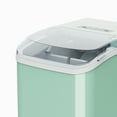 thumbnail image 6 of Portable Self Cleaning Countertop Ice Maker Machine, 6 Mins/9 Pcs, 26.5lbs/24Hrs, 2 Sizes of Bullet Ice, Ideal for Kitchen, Office, and Parties, Stainless Steel Green Ice Maker with Scoop and Basket, 6 of 11