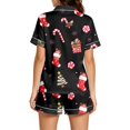 thumbnail image 2 of TGPMGRZ Women's Christmas Pajamas Set Long-Sleeve Loose Fit Button Front, 2 of 5