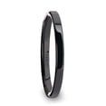 thumbnail image 4 of FRAENER Flat Polish Finished Black Ceramic Wedding Ring - 2mm - 12mm, 4 of 4