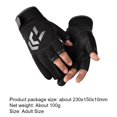thumbnail image 2 of Guantes de pesca de flecha unisex con corte de 3 dedos Guantes de pesca antideslizantes (gris), 2 of 5