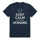 W Republic Vêtements 523-171-BGT-05 Howard Université Garder le Calme T-Shirt pour les Hommes - Navy&44; 2X – image 1 sur 1