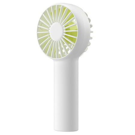 

Chamat Mini Fan Battery Operated Handheld Fan with 2000 MAh Battery or USB Powered Personal Mini Fan 3 Speeds(White)