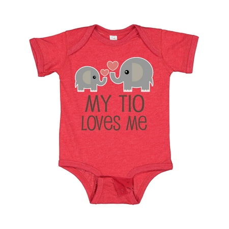 

Inktastic My Tio Loves Me Childs Gift Baby Boy or Baby Girl Bodysuit