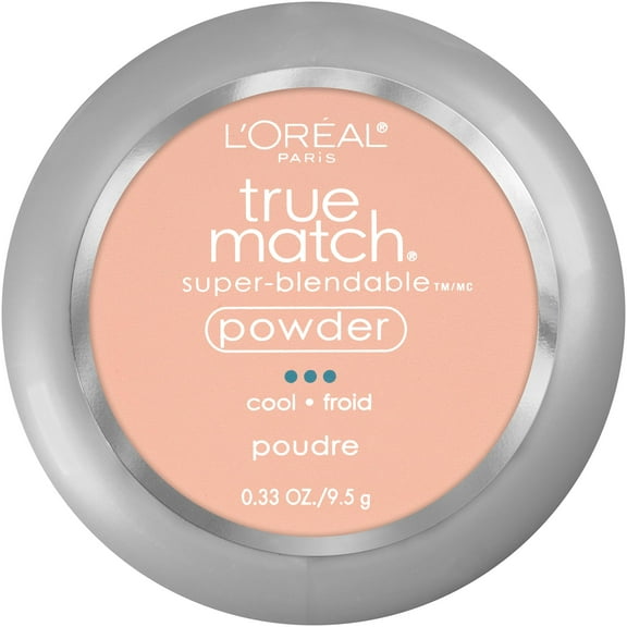 L'Oreal Paris True Match Super Blendable Oil Free Makeup Powder, Shell Beige, 0.33 oz