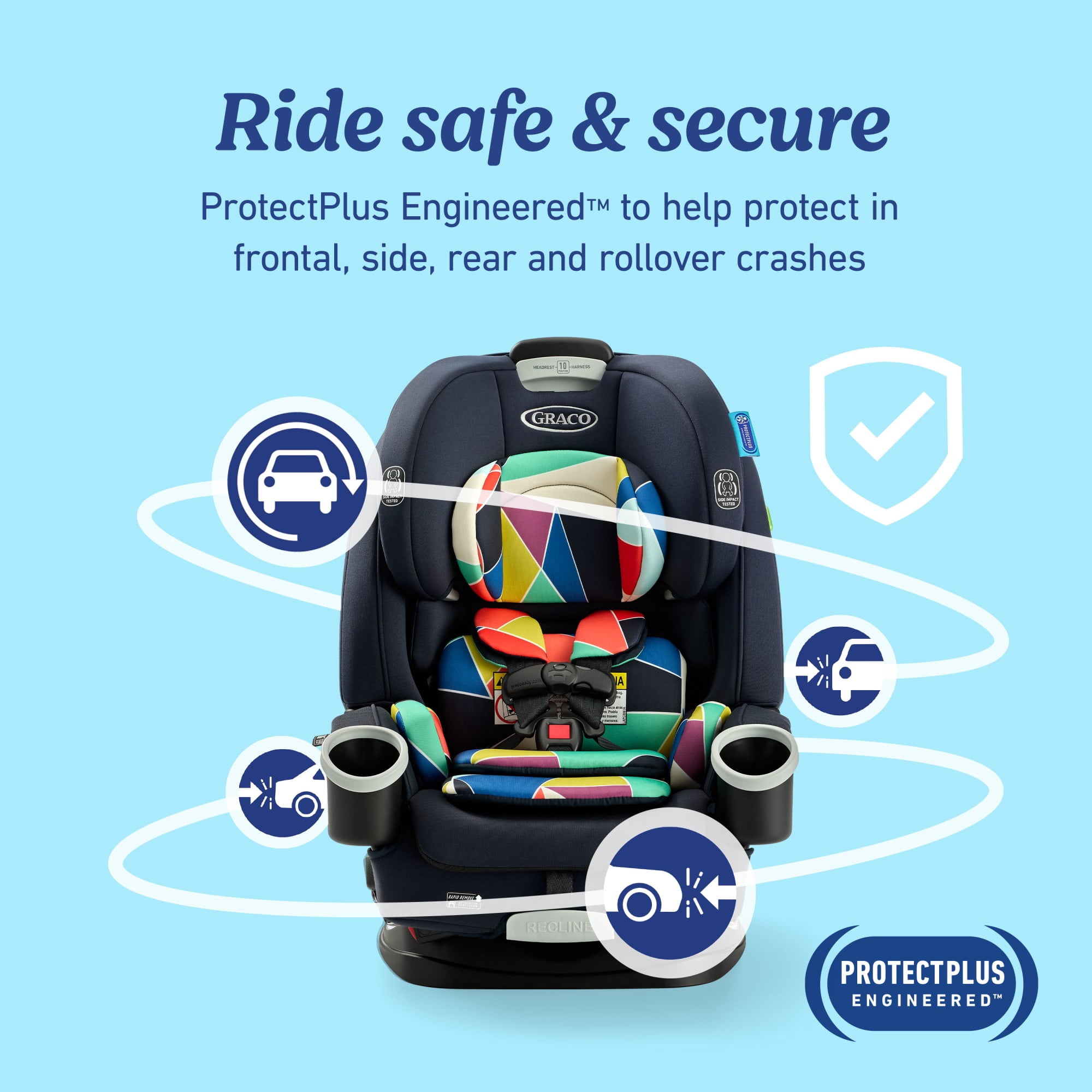 Graco 4Ever DLX 4-in-1 Car Seat, Geo Pop,