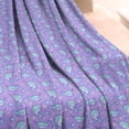 thumbnail image 3 of Purple Cartoon Narwhal Pattern Blanket,Comfortable Soft Flannel Throw Blanket,All Season,Warm Lightweight Blankets for Sofa Bed Couch Living Room Chair,40"x50", 3 of 4