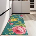 thumbnail image 4 of Pioneer Flower Floral Print Pattern Kitchen Rug Mat,Kitchen Runner Rugs Non Skid Washable,Decorative Kitchen Floor Mats for Kitchen,Sink,Laundry,17"X47", 4 of 5