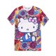 thumbnail image 2 of Hello Kitty nueva chica estilo extranjero lindo top ins ropa para niños bebé dibujos animados Camiseta de manga corta mujer vestido de estilo callejero, 2 of 4