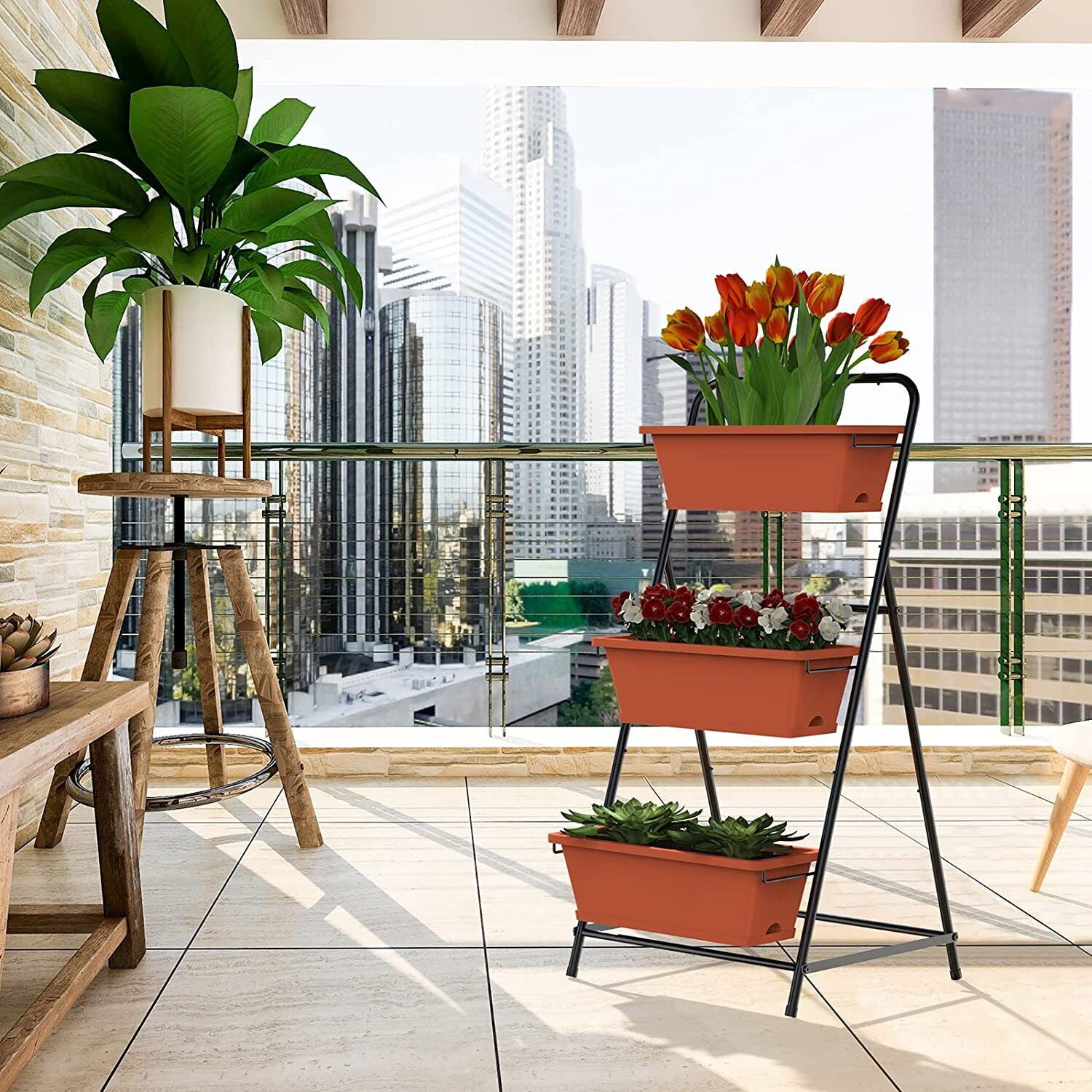 3 Tier Vertical Raised Garden Bed Vertical Garden Planter Elevated Planter Boxes