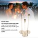 thumbnail image 3 of Juego de candelabros cónicos KEWITY de 3 uds dorados de hierro y metal decorativos, 3 of 5