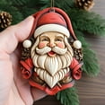 thumbnail image 4 of Lilixerw 2025 Resin Christmas Ornament,with Santa Claus Pattern,Funny Durable Festive Hanging Decor for Xmas Tree,Home Party Gifts, 4 of 4
