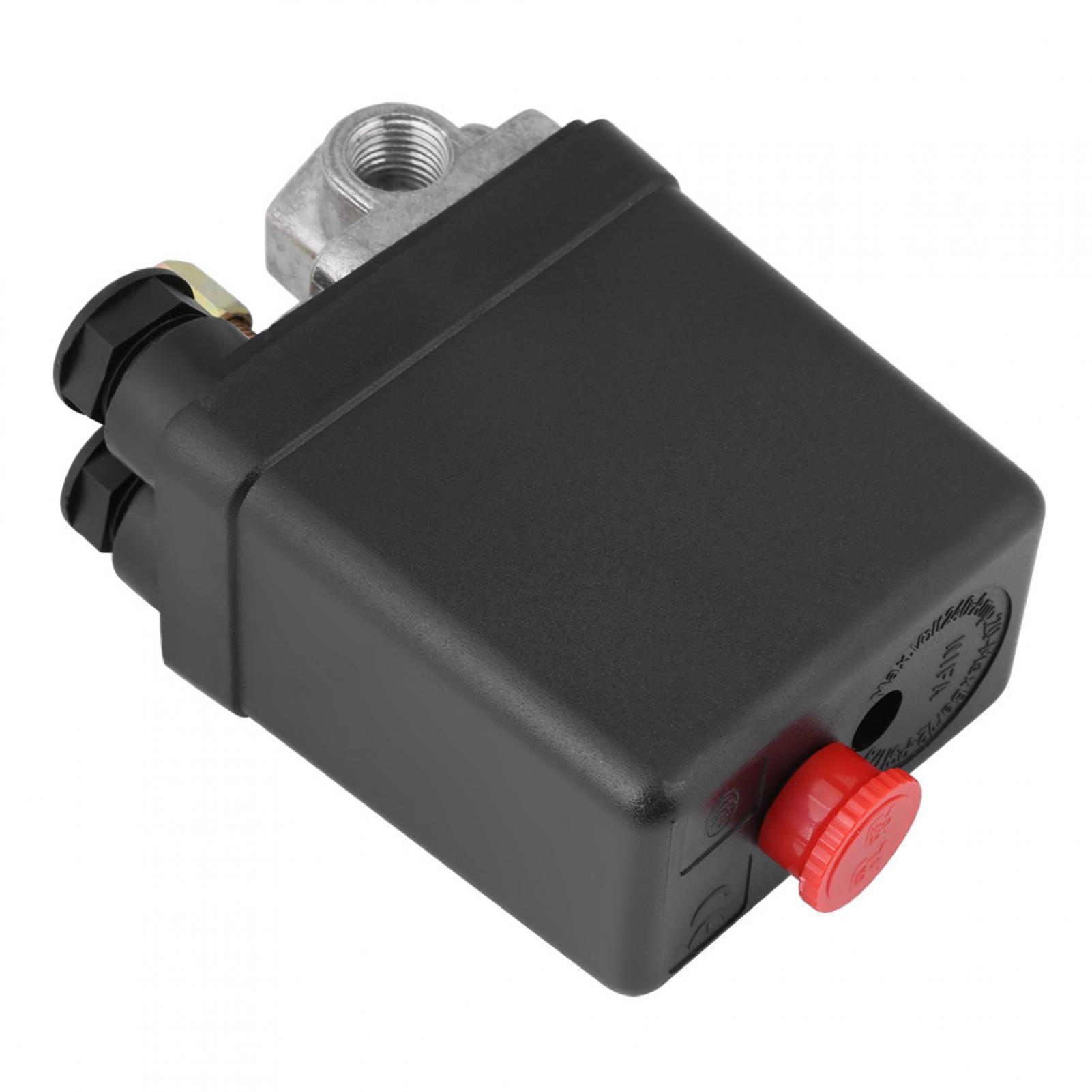 Khall Heavy Duty 240V 16A Four Port Air Pressure Switch Control 90PSI 120PSI,air compressor