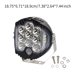 thumbnail image 2 of Luz de trabajo LED genérica de 7 pulgadas, luz de conducción con soporte de montaje, voltaje de 12 V-24 V, temperatura de trabajo de -40  degreeC ~ 70  degreeC, Lente transparente, 2 of 8