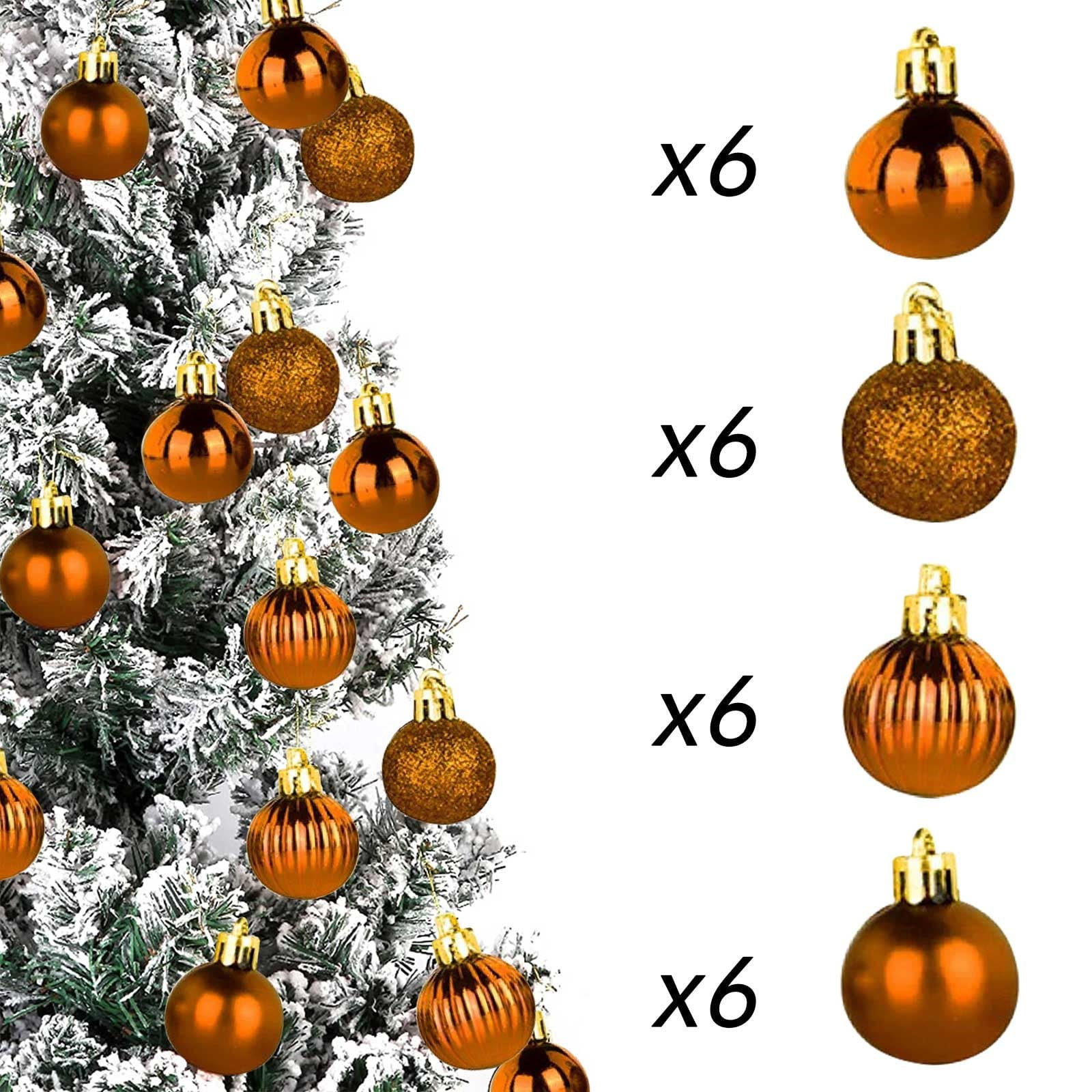 Egmy 30mm Christmas Xmas Tree Ball Bauble Hanging Home Party Ornament