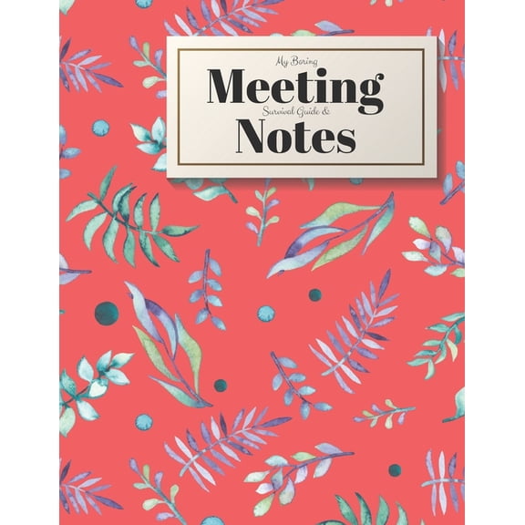 My Boring Meeting Survival Guide and Notes: 8.5x11 Meeting Notebook and Puzzle Book (Paperback) by Gadfly Books