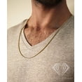 thumbnail image 4 of 14K Yellow Gold 1.5mm Solid Franco Chain, FREE Microfiber Cloth, Square Box Link Mens Womens Necklace, Giorgio Bergamo, 4 of 7