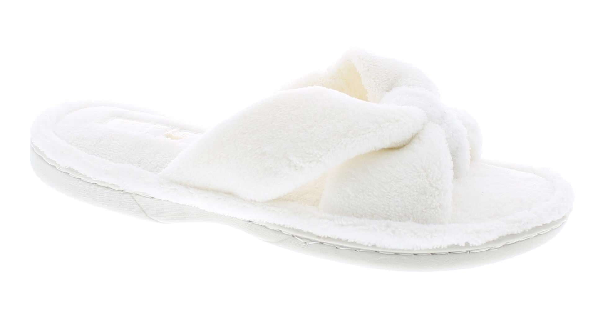 GOLDTOE Gold Toe Women's Memory Foam Plush Open Toe Flip Flop House