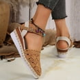 thumbnail image 4 of IUJSOY Espadrilles for Women Closed Toe Wedge Sandals Ankle Strap Summer Dress Shoes Beach Shoes, 4 of 8