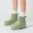 thumbnail image 2 of Bottes de Pluie pour Femmes Chaussures de Pluie Durables Chaussures de Semelle Activités Extérieures Design Confortable Bottes en Caoutchouc pour Femmes Vert 38, 2 of 9