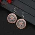 thumbnail image 4 of HOOUN Fashion Women Earrings Hook Boho Colorful Glaze Sun Flowers Plate 0027-1, 4 of 8