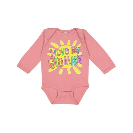 

Inktastic I Love my Grammy- sun and rainbow letters Gift Baby Boy or Baby Girl Long Sleeve Bodysuit