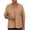 Khaki, variant on Dealovy Plus Size Tops for Women 3/4 Sleeve T-Shirts V Neck Tunic Top Dressy Casual Solid Color Blouses
