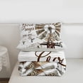 thumbnail image 4 of Farmhouse Windmill Comforter Set, Rustic Hummingbird Bedding Set , Farm Cow Rooster Animal Bedding Comforter Sets Western Vintage Wooden Barn Quilt Farmhouse Gifts For Women, Twin, 4 of 7
