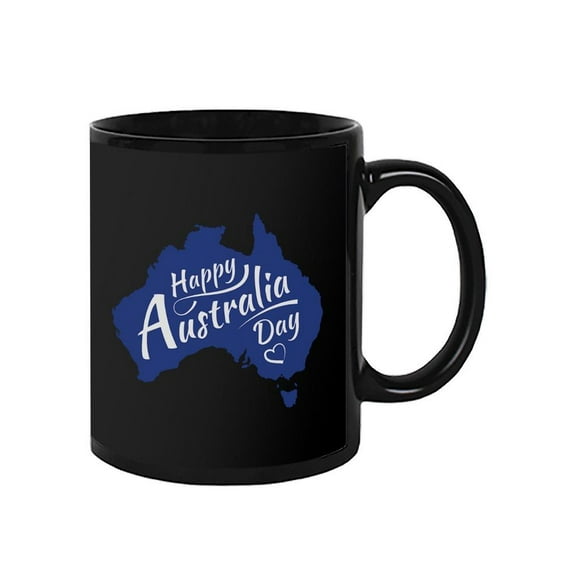 Happy Australia Day Lettering Mug - Image by Shutterstock,
