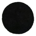 thumbnail image 3 of Unique Loom Solid Shag Collection Area Rug (4' 1" Round Jet Black), 3 of 7