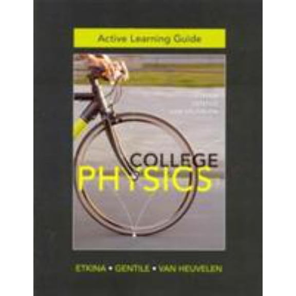 Pre-Owned Active Learning Guide for College Physics (Paperback) 032186445X 9780321864451