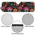 thumbnail image 6 of Uorisanigo Car Sun Shade Colorful Flowers Windshield Sunshade Heat Shield Sunshade for Jeep Wrangler JL JLU 2018-2025 & Jeep Gladiator(JT) 2020-2025 Sun Visor Mat Accessories for Interior, 6 of 7