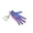 Dark Purple, variant on 3D Printed Articulated Hand Keychain Flexible Human Anatomy Figure Backpack Charm and Creative Hanging Ornament for Keys and Bags Dark Purple