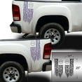 thumbnail image 2 of Betsy Ross Flag 1776 Distressed American USA US Flag Rear Truck Bed Vinyl Decal Sticker fits Most Pickup Trucks 13 Stars EUA Flag Rear Graphic Founding Fathers Flag (11" x 25", Lavender), 2 of 8