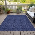 thumbnail image 6 of Addison Rugs Chantille Indoor/Outdoor Transitional Floral Navy Washable Rectangle Rug, 8' x 10', 6 of 6