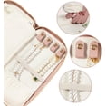 thumbnail image 4 of Funda organizadora de viaje para joyas FEMIECHO, sin enredos, rosa, 4 of 6