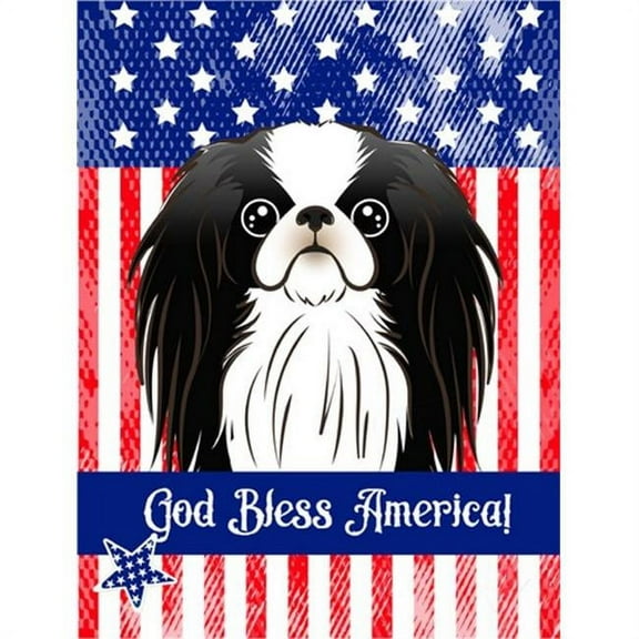 Caroline's Treasures BB2160GF Japanese Chin Flag Garden Size , Small, multicolor
