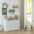 thumbnail image 2 of HOMCOM Kitchen Sideboard with Push-Open Drawers and Storage Cabinets, 2 of 10