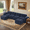 Blue-4S2O, variant on Eyisean 140" Boneless Couch with Tufted, U Shaped Sectional Couches For Living Room, 4 Seater Cloud Couch with Ottoman, Retro Velvet Floor Sofa for Bedroom, No Assembly Required