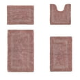 thumbnail image 2 of Better Trends Premium 4 Piece Bathroom Rug Set 100% Cotton, Extra Soft Tufted Bath Mat, Water Absorbent & Reversible Mat, Pink Lux Collection, 2 of 2