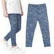 thumbnail image 1 of Odeerbi 3-8 Años Niñas Leggings Mallas Elásticas Imitación Denim Pantalones de Verano Cintura Alta Panty Suave, 1 of 4
