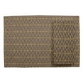 thumbnail image 2 of S4Sassy Brown Line Geometric Washable Placemats & Napkins Table Decor Dining Mats, 2 of 3