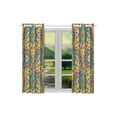 thumbnail image 3 of CADecor Mandala Window Treatment Panel Curtains Window Curtain Kitchen Curtain,Two Piece 26x39 Inches, 3 of 4